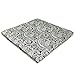 SHLAX&WING New Designer Mens Pocket Square Silver Black Paisley for Men Suits Gift