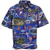 Reyn Spooner New York Mets Royal Blue Hawaiian MLB Scenic Button-up T-shirt