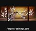 Abstract Art Sunset Feng Shui Painting Cherry Blossom Painting 41-1