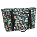 University of Miami Tote Bag Deluxe UM Logo with COTTON FABRIC Surface and WATERPROOF LINING