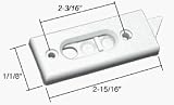 CRL White Tilt Window Latch; 2-3/16 Screw Holes - Package