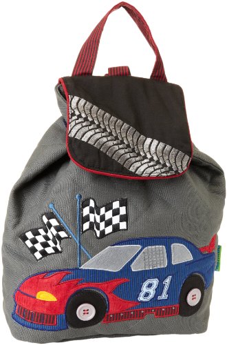 Stephen Joseph Boys 2-7 Signature Collection Quilted Backpack, Race Car, One Size-image