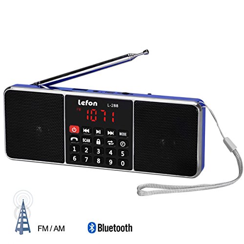 Lefon multifunction am fm radio bluetooth wireless spea…