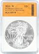 2010 American Silver Eagle SGS Graded MS70 Image of 2010 American Silver Eagle SGS Graded MS70