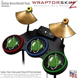Barbwire Heart Green Skin by WraptorSkinz fits Guitar Hero 4 World Tour Dru ....