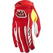 Troy Lee Designs Air Men's MX Motorcycle Gloves w/ Free B&F Heart Sticker Bundle - Red