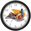 Belgium Icons - Chocolate, Beer Wall Clock by WatchBuddy Timepieces (Black Frame)