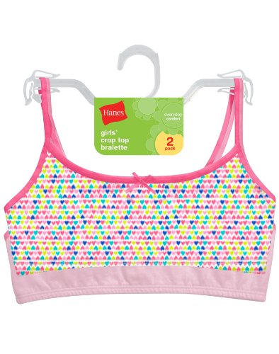 Hanes Girl's Cotton Pullover Bra (2 Pack)