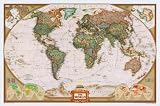 National Geographic Maps RE01020374 World Executive Poster Size 24x36