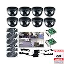 8 CCTV CCD Camera DVR Video Security Record System free 1 larger surveillance warning sticker , 8 small free surveillance warning sticker DVK2806 1G1