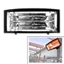 Heavy Duty Aluminum Electric Quartz Infrared Indoor/Outdoor Patio Heater Lamp - 1200 Watts, ETL/CETL Certified