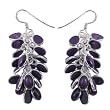 Dangle-earrings Silver Amethyst Jewelry 1.75 Inches
