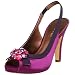 Nine West Women's Onyxstar Slingback,Med Purple Satin,10 M US