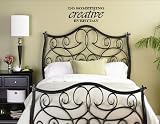 DO SOMETHING CREATIVE EVERYDAY Vinyl wall art Inspirational quotes and sayings home decor decal