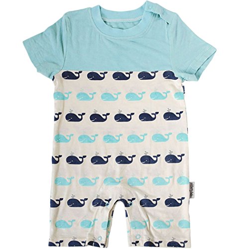 Silkberry Baby Bamboo Unisex-Baby Short Sleeve Romper