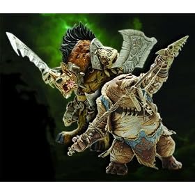 World of Warcraft: PREMIUM Series 1 Action Figures (Set of 2) (Gnoll Warlord / Tuskarr)