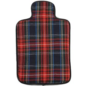 Hotties Microhottie Microwave Hot Water Bottle - Quilted Royal Stewart Tartan - Blue