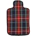 Hotties Microhottie Microwave Hot Water Bottle - Quilted Royal Stewart Tartan - Blue