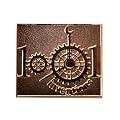 1001 Inventions Branded Brass Badge