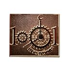 1001 Inventions Branded Brass Badge