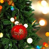 Naughty or Nice Ceramic Globe Christmas Tree Ornament