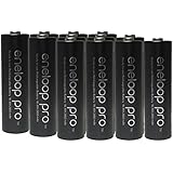 12 AA Panasonic Eneloop Pro (Replace sanyo XX) NiMH 2550mAh (Min. 2450mAh) Rechageable Batteries + Free Battery Holder