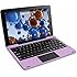 RCA Viking Pro 10.1" 2-in-1 Tablet 32GB Quad Core Computer Laptop Purple Touchscreen WIFI Bluetooth Android 5.0 OS (Lollipop)