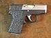 Black Textured Rubber Peel and Stick Grip Enhancements for Kahr CW380 and P380