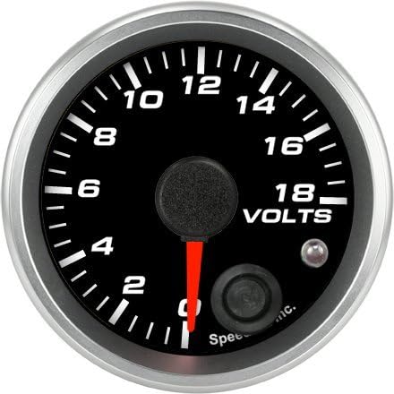Speedhut 2-1/16" Volt Gauge 0-18V (w/ warning)