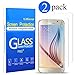 (2 Pack) Samsung Galaxy S6 Screen Protector, LMirror 0.3mm 9H Tempered Shatterproof Glass Screen Protector for Samsung Galaxy S6 -