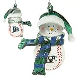 Texas Rangers 2 3/4 Acrylic Striped Snowman