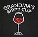 A+ Images, Inc. Grandma's Sippy Cup with Wine Glass Rhinestone T-Shirt