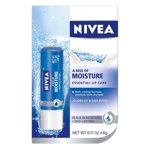 Nivea a Kiss of Moisture Essential Lip Care, 0.17-Ounce Sticks (Pack of 6)