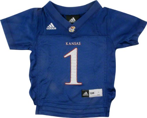 Kansas Jayhawks Infant Football Jersey: Infant Royal #1 adidas Replica Football Jersey