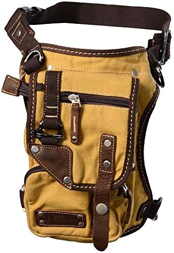 Ukoalabag Safari Motorcycle Bag, Hiking Bag, Drop Leg Bag, Unisex, Cotton