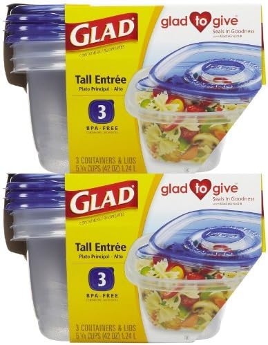GladWare Tall Entr? - 3 ct - 2 pk by GladWare