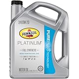 Pennzoil 550038111 Platinum SAE 0W-20 Full Synthetic Motor Oil -5 Quart Jug