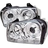05-07 CHRYSLER 300 HALO PROJECTOR HEADLIGHTS - CHROME by Sonar