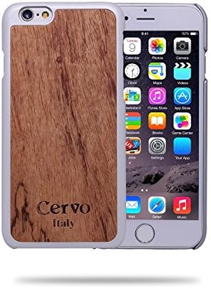 iPhone 6/6s Plus Case,Nakcase Unique Triple Protection Shockproof, Slim Soft Hand Feeling,Real Wooden with Silver Bumper Case for iPhone 6/6S Plus 5.5 Inch,Red Sandal