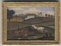 Dollhouse Artwork Art Print of a Colonial Countryside