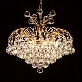 Crystal Pendant Chandelier (Fsff18-c) by K&M