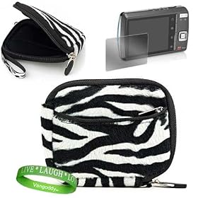 Kodak EasyShare Case for Kodak EasyShare Sport C123 12 MP Waterproof Digital Camera: Black & White Zebra Animal Print Vangoddy Exclusive Design Digital Camera Case + Compatible Digital Camera Screen Protector