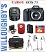 Canon EOS 7D 18 MP CMOS Digital SLR Camera with Canon EF 85mm f/1.8 USM Lens + Canon Deluxe Gadget Bag + Canon LPE6 Spare Battery + Transcend 16GB 133x CompactFlash Memory Card + Sunpak Heavy Duty Mon-Tripod + Smith-Victor KT500U Lighting Kit with Umbrellas + LP-E6 Replacement Battery! Willoughby's Est. 1898 Photographic Specialty Zoom Bundle