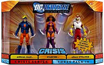  DC Universise Infinite Heroes with Animal Man, Starfire, Adam Strange Figures