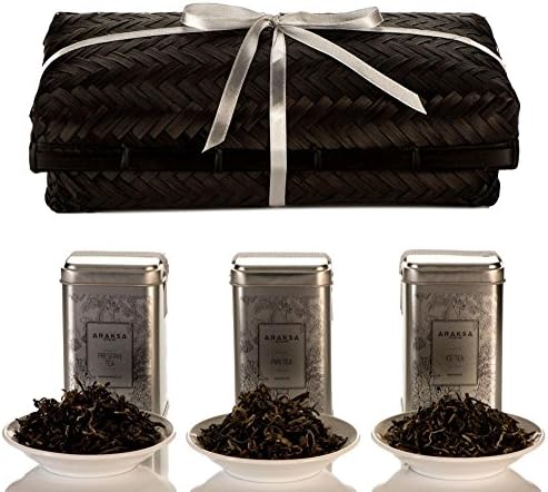 Tea Sampler with 3 Natural Blends To Destress, Relax and Energize Yourself - Araksa