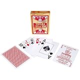 CopagT Poker Size JUMBO Index - Texas Holdem Red Deck - Playing Cards > 100% Plastic > Copag