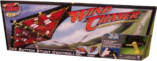 Air Hogs R/C Remote Control 27 MHz Wind Chaser Stunt Kite with Awesome Flying Stunts Performance (Loops, Swoops and Cuts) and Dual Button Remote Steering that Makes Flying Easy
