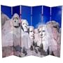 6 ft. Tall Double Sided Monuments Canvas Room Divider - Rushmore/Grand Canyon
