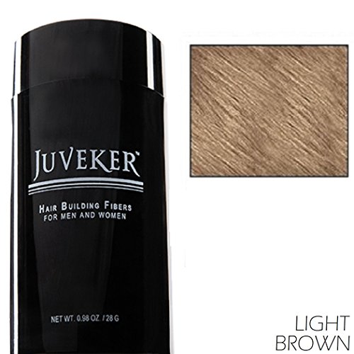 Juveker Hair Building Fibers for Men & Women - 28 Grams (LIGHT BROWN)