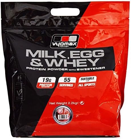 Vyomax 2.2 kg Milk Egg Whey Strawberry by Vyomax